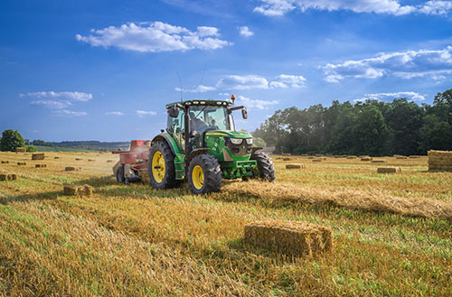 Tractor in a field